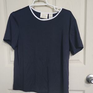 Navy Blue Short Sleeve Tee